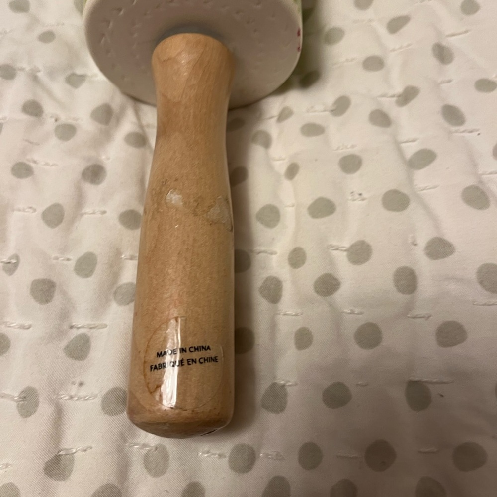 Green Patterned Rolling Pin - Picture 2 of 3